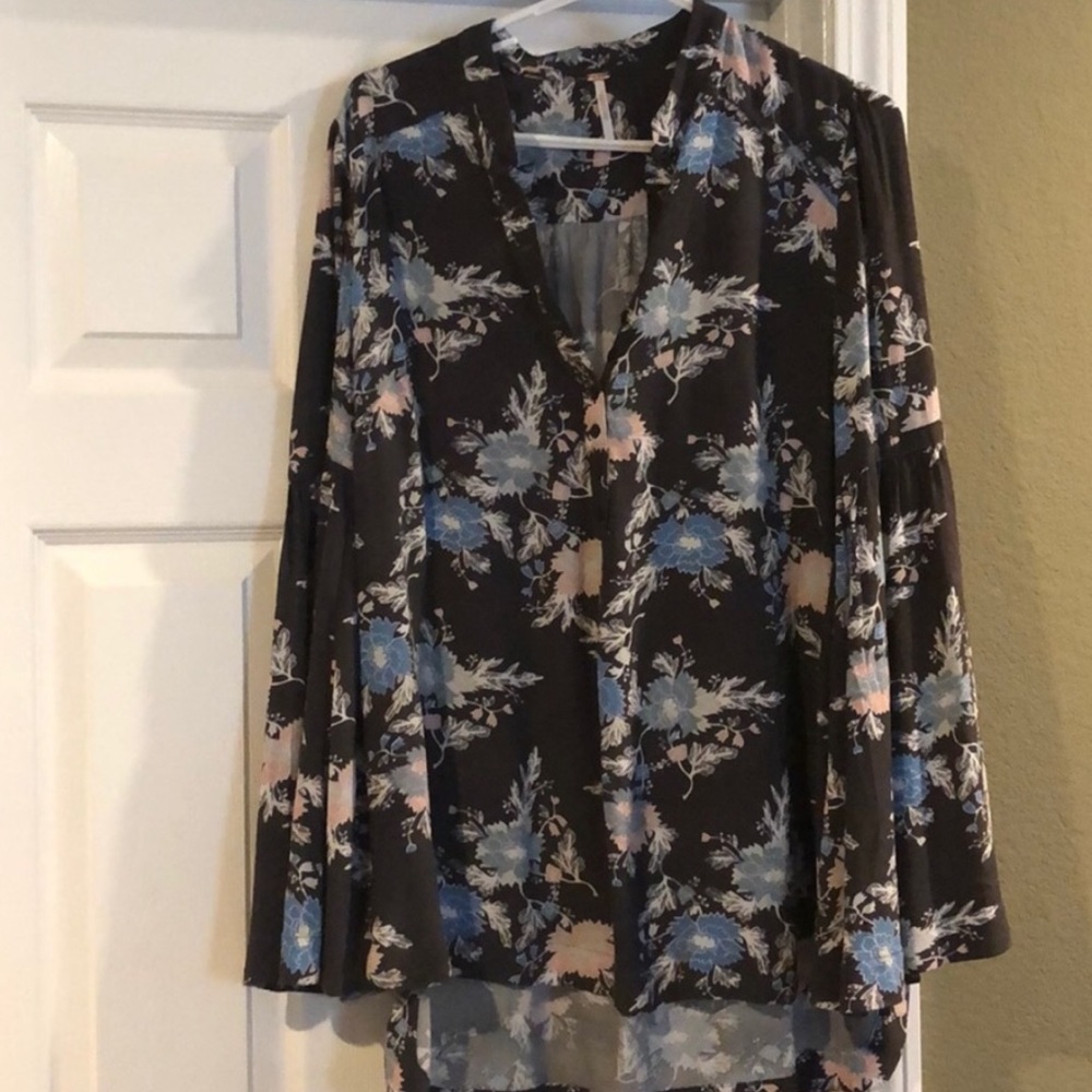 Free People Easy Girl Printed Top - Picture 5 of 8